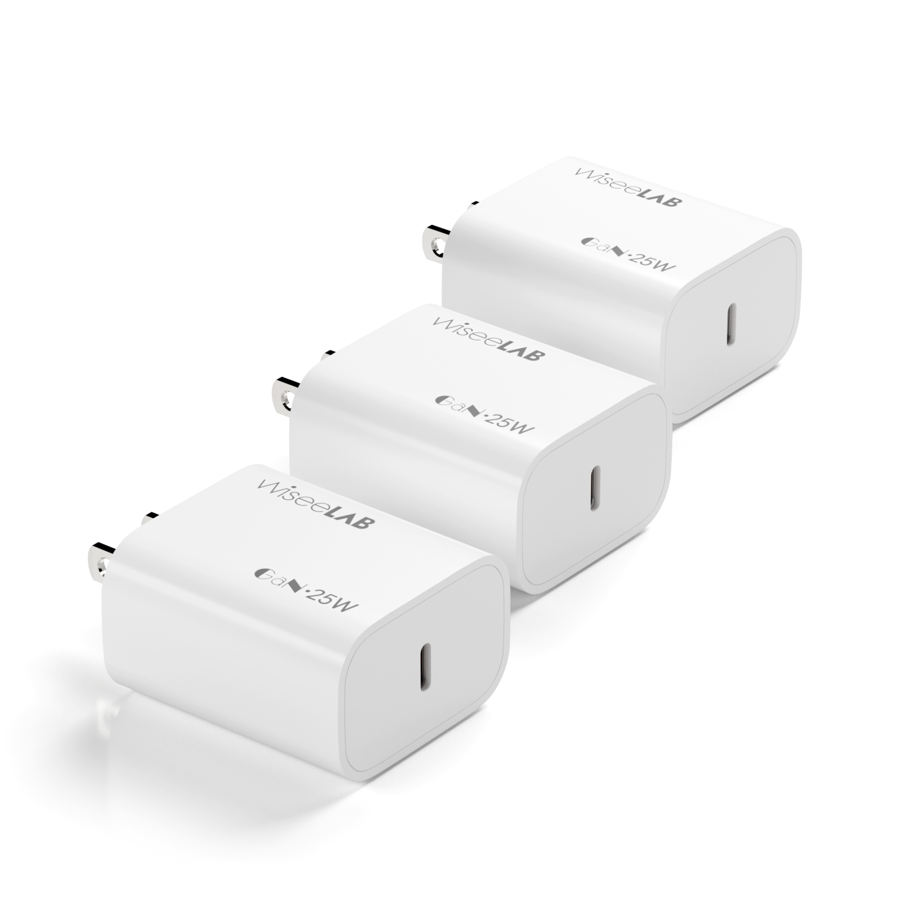 【3点セット】WiseeLAB Charger Q25｜25W急速充電器