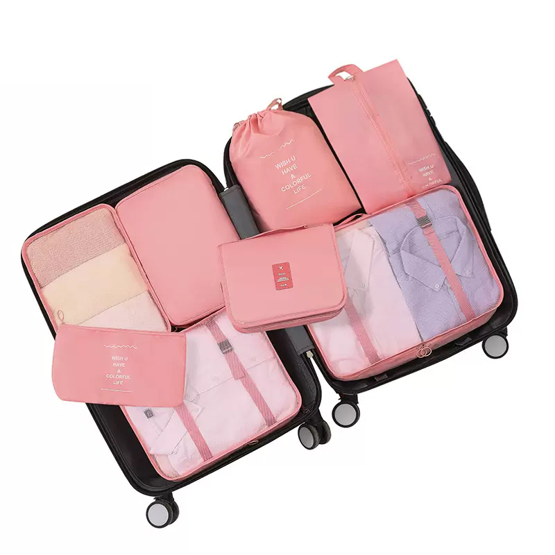 Japanese style clothing sorting storage bag 8-piece set