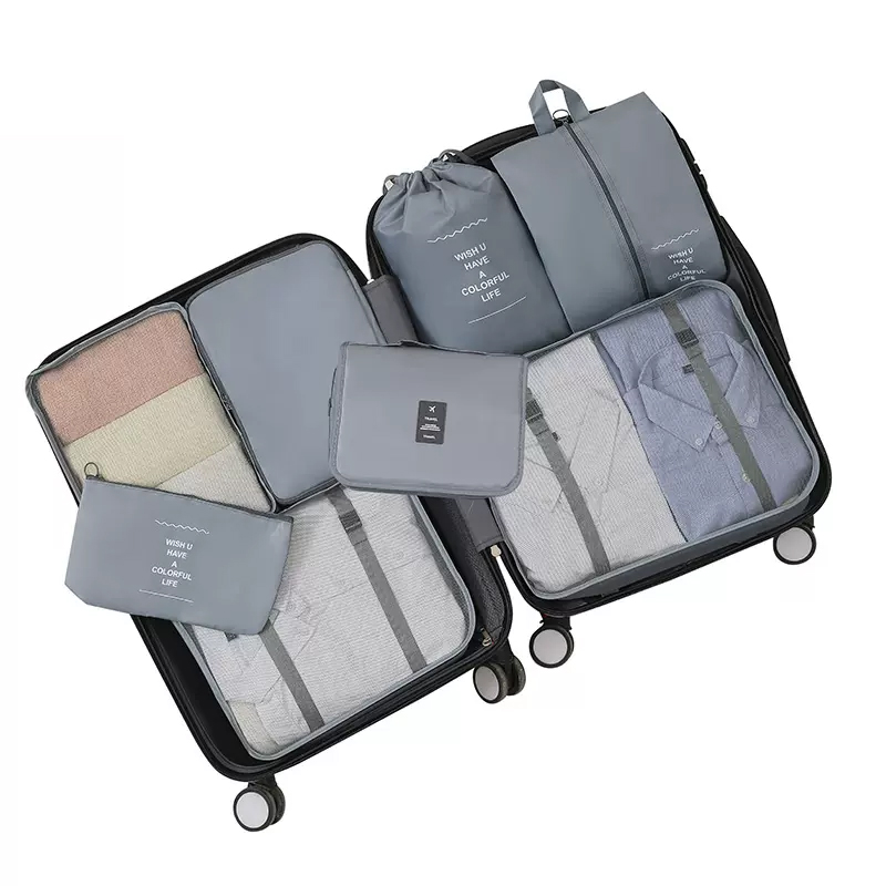 Japanese style clothing sorting storage bag 8-piece set