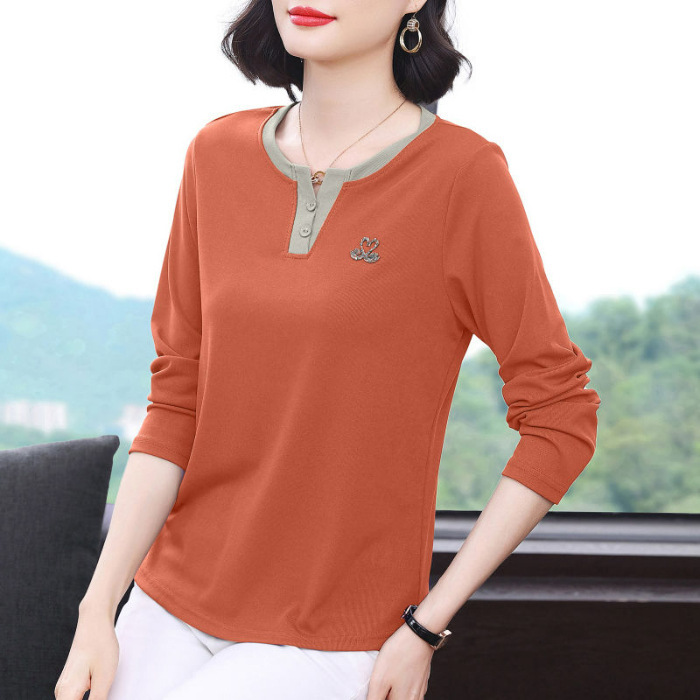 🌟Loose long sleeve casual T-shirt