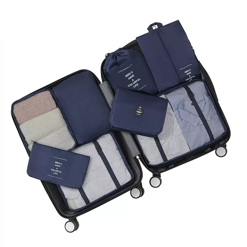 Japanese style clothing sorting storage bag 8-piece set