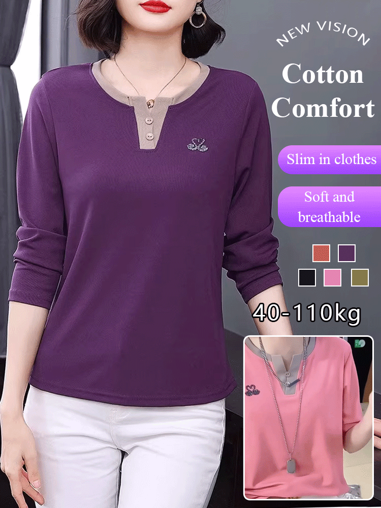 🌟Loose long sleeve casual T-shirt