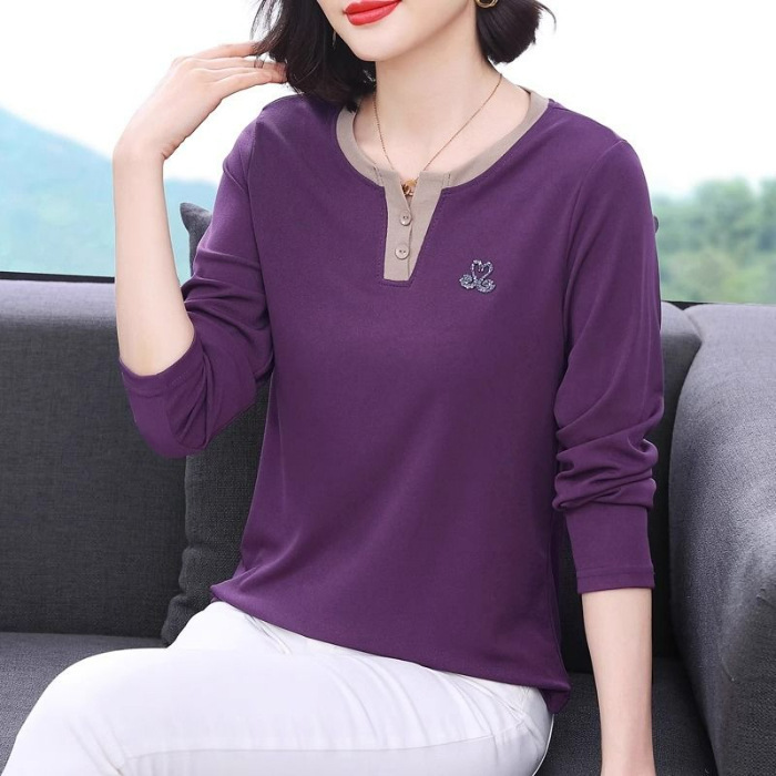 🌟Loose long sleeve casual T-shirt