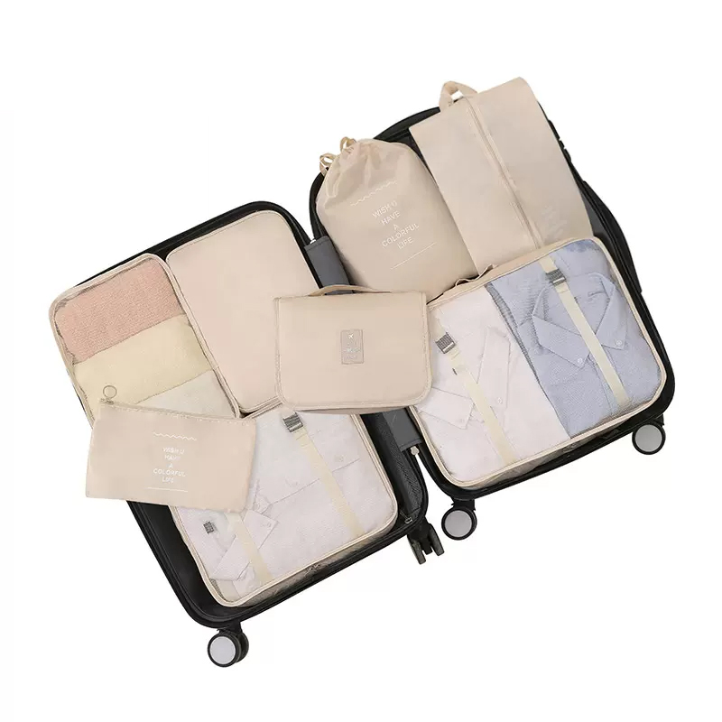Japanese style clothing sorting storage bag 8-piece set