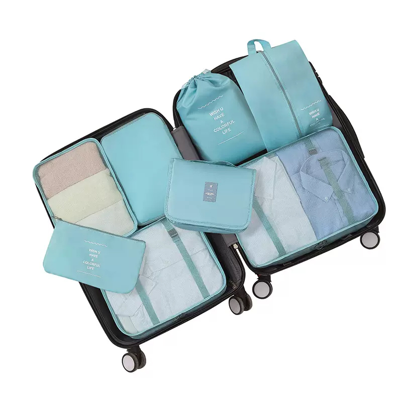 Japanese style clothing sorting storage bag 8-piece set