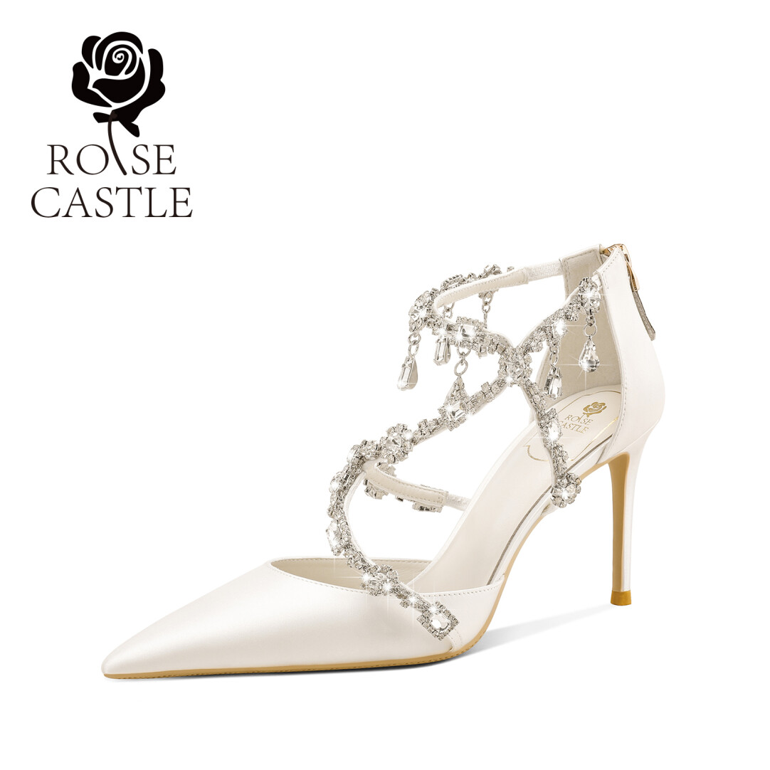 French Rhinestone Heels