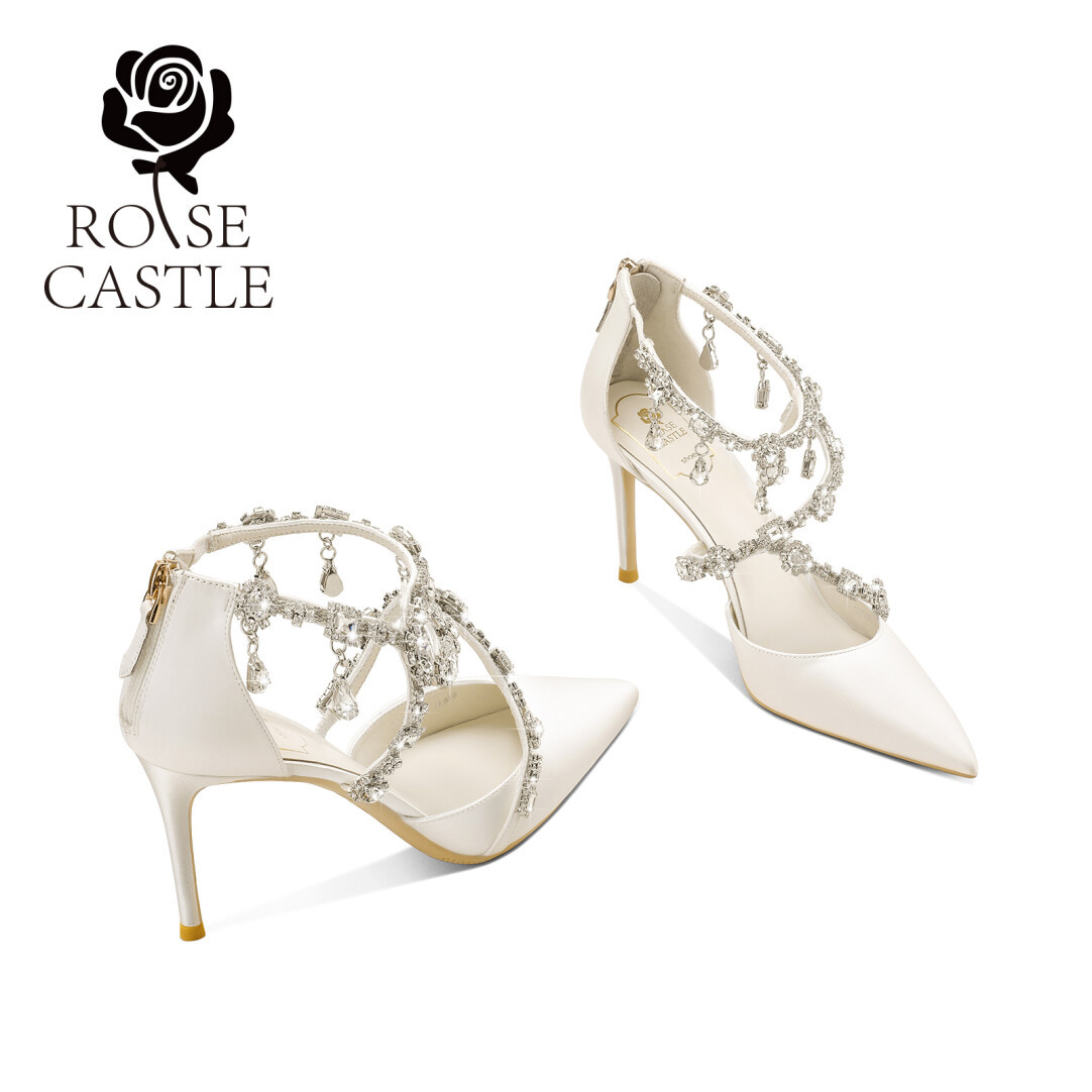 French Rhinestone Heels