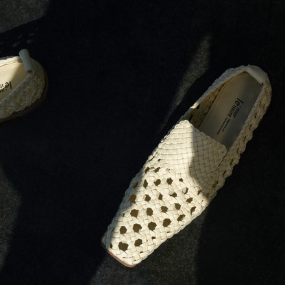 Francoise Handwoven Mules