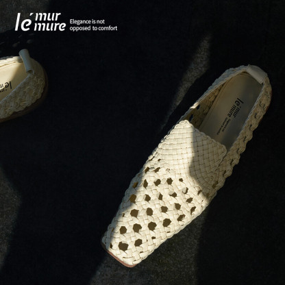 Francoise Handwoven Mules