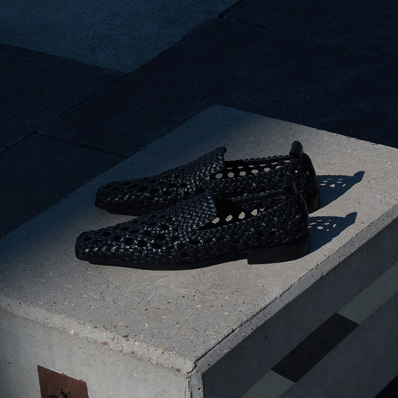 Francoise Handwoven Mules