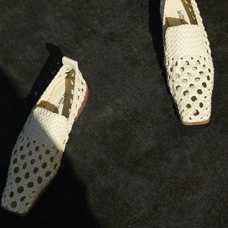 Francoise Handwoven Mules