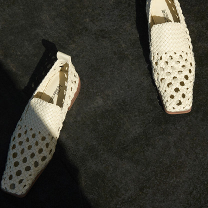 Francoise Handwoven Mules