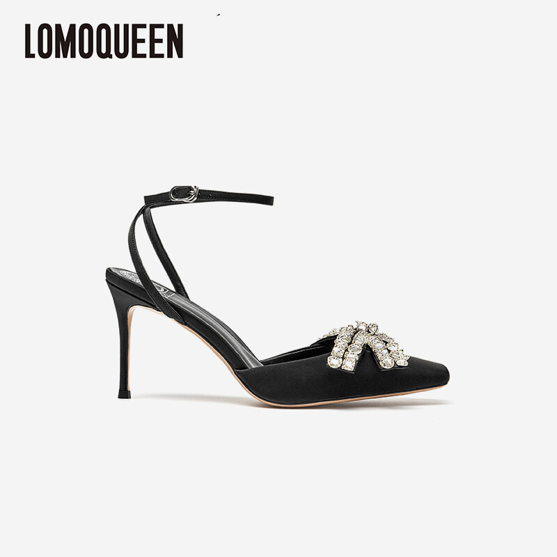 Silk Cowhide Butterfly High Heels