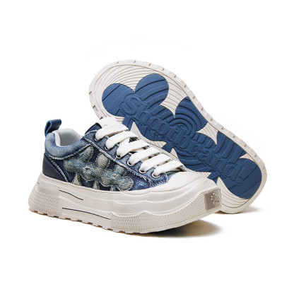 Ensemble denim canvas shoes