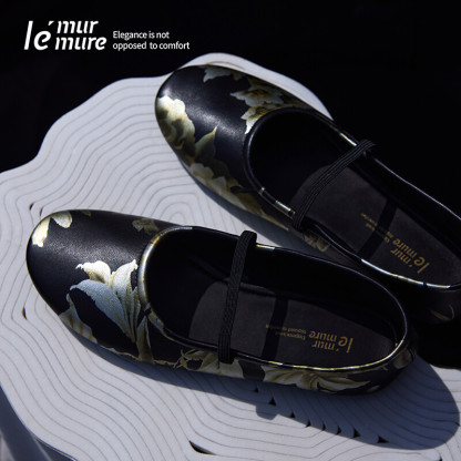 Laonore Chinese-style retro flats
