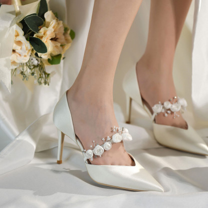 Floral French High Heels