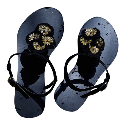 Handcrafted Sandals with Cast Bronze Relief