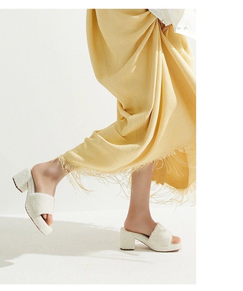 Spring Bouquet Chunky Heel Sandals