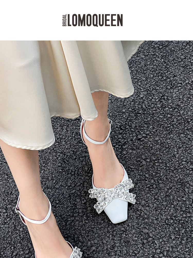 Silk Cowhide Butterfly High Heels