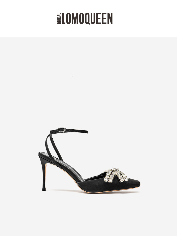 Silk Cowhide Butterfly High Heels