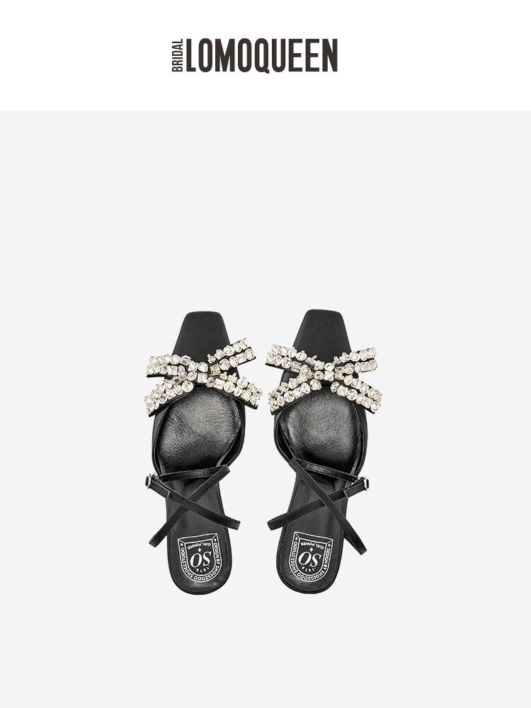 Silk Cowhide Butterfly High Heels