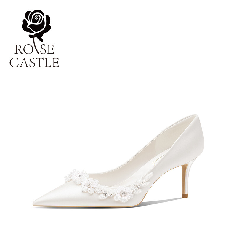 Edelweiss French Bridal Heels