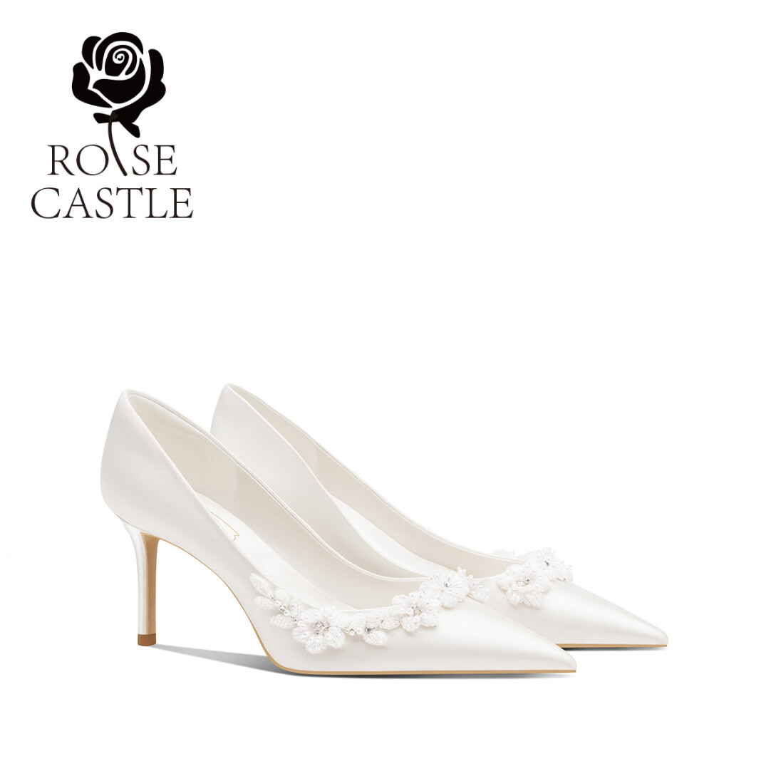 Edelweiss French Bridal Heels