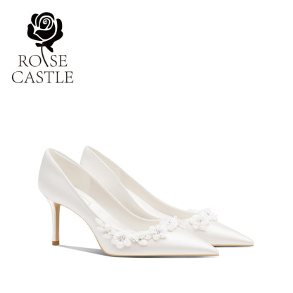 Edelweiss French Bridal Heels