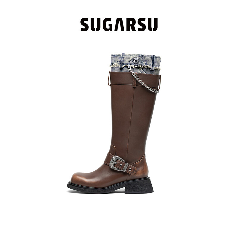Block Vintage Long Boots