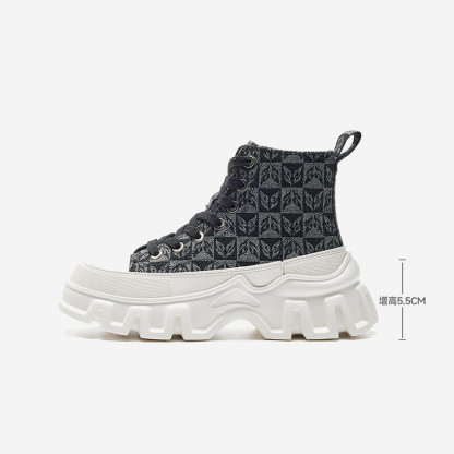  Monogram High-Top Sneakers