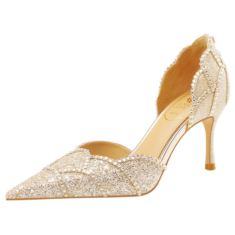 Rose Crystal Bridal Heels