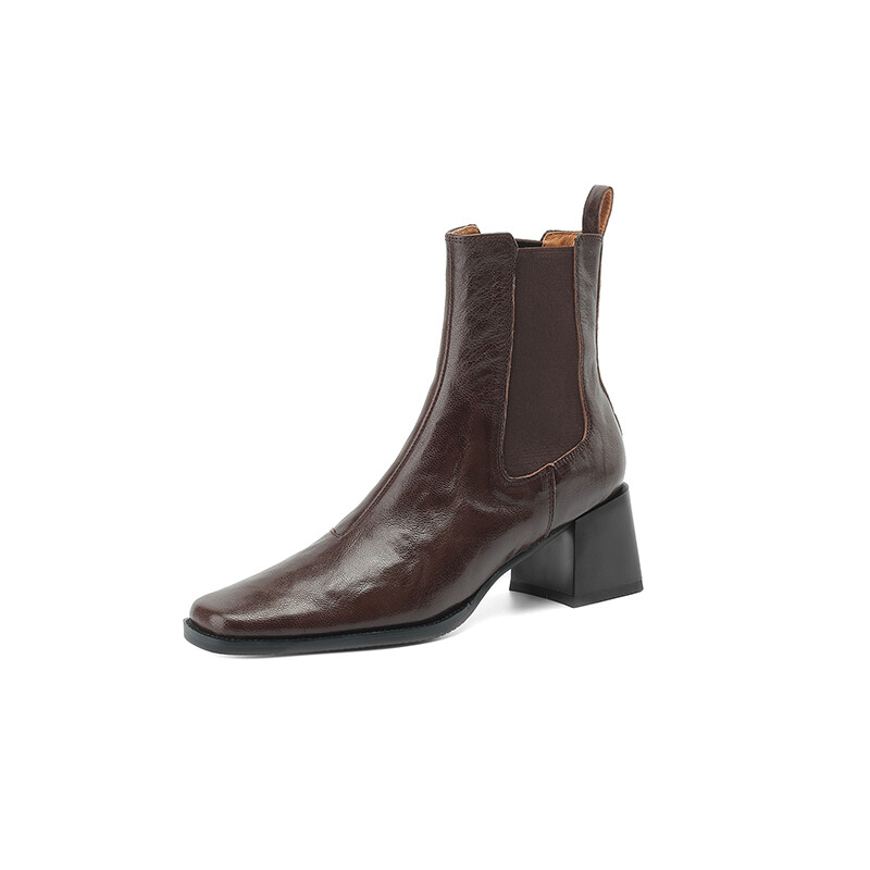 Square-Toe Chelsea Boots