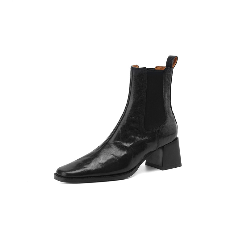 Square-Toe Chelsea Boots