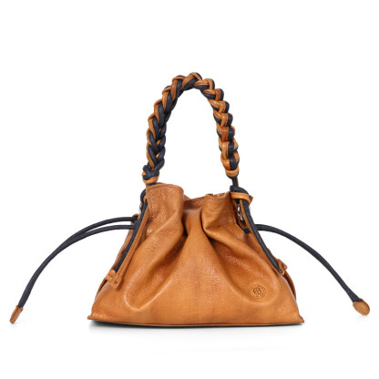 Vintage Woven Dumpling Bag