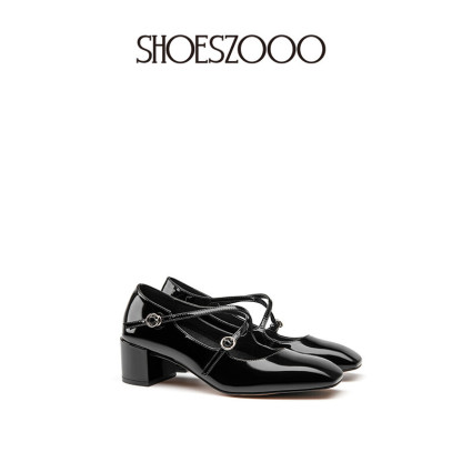 CASSIE Patent Leather  Mary Jane Shoes