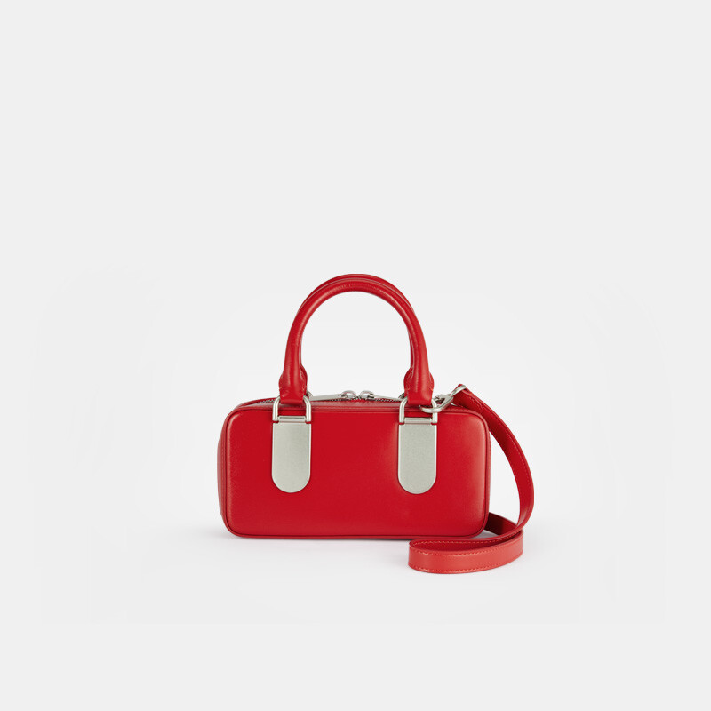 Lux Leather Mini Boston Bag