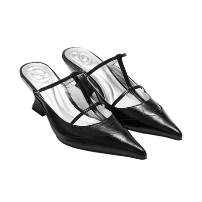 Silver Kitten Sandal Heels