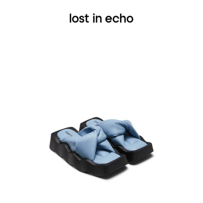 Wave knot platform Sandals