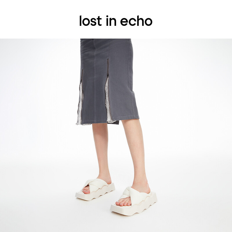 Wave knot platform Sandals