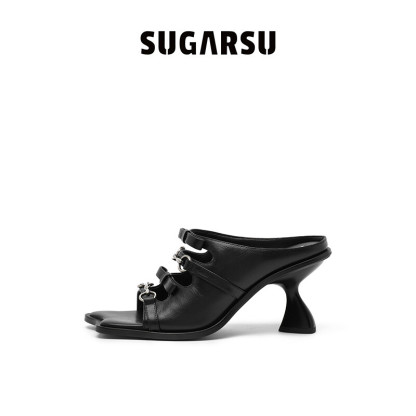 Butterfly Sole Open-Toe Heel Sandals