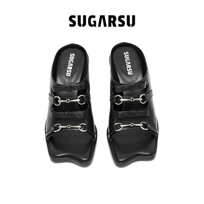 Butterfly Sole Open-Toe Heel Sandals