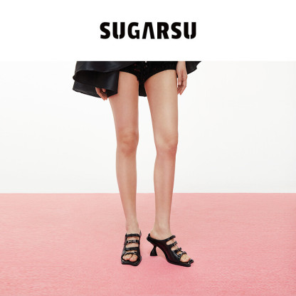 Butterfly Sole Open-Toe Heel Sandals
