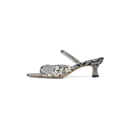 Snake Print High Heels Sandals