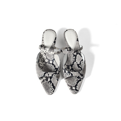 Snake Print High Heels Sandals