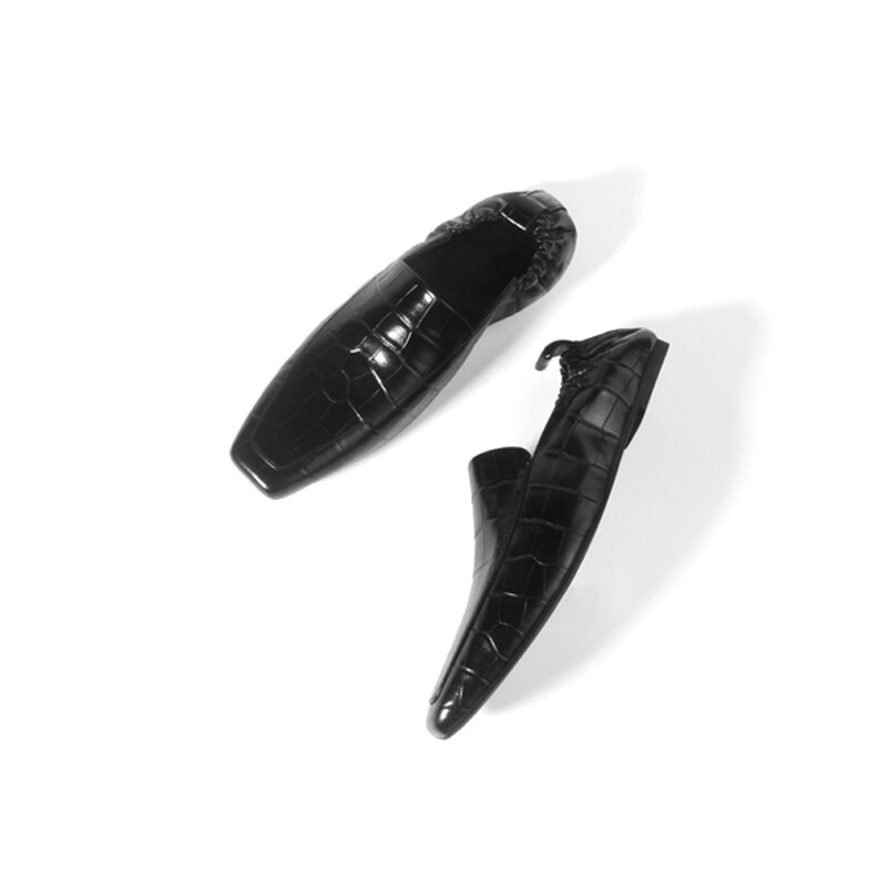 CROCODILE-EMBOSSED LOAFERS