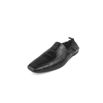 CROCODILE-EMBOSSED LOAFERS