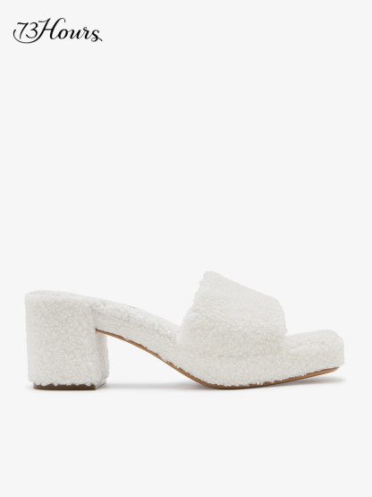 Spring Bouquet Chunky Heel Sandals
