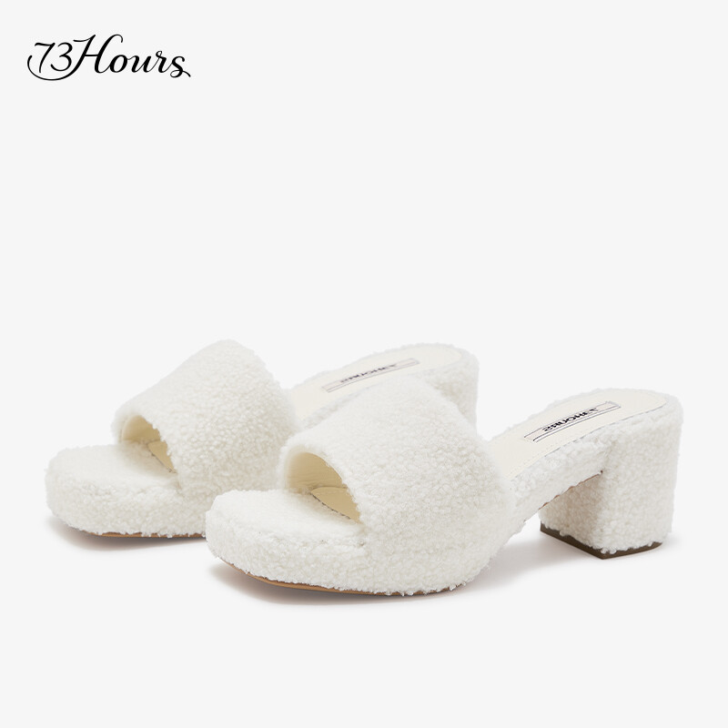 Spring Bouquet Chunky Heel Sandals
