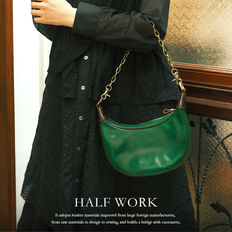 Handcrafted Half-Moon Bag