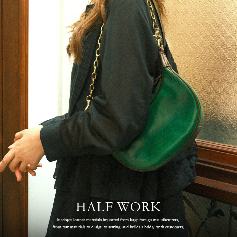 Handcrafted Half-Moon Bag